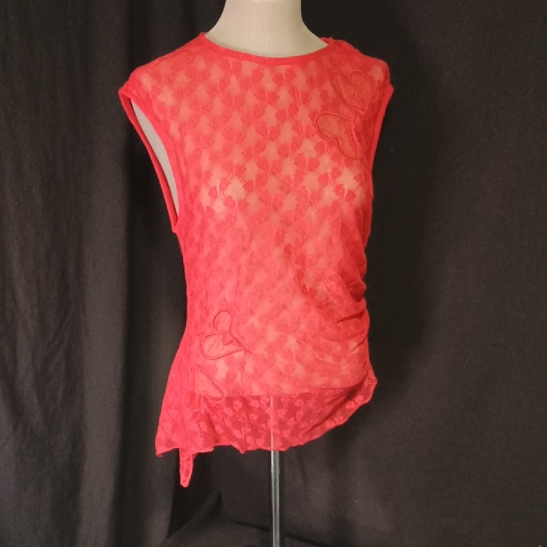 Wild Fable Pink Fitted Asymmetrical Blouse